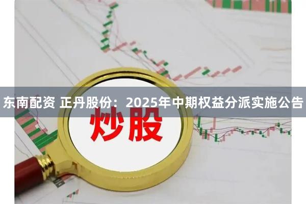 东南配资 正丹股份：2025年中期权益分派实施公告